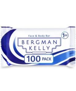 BERGMAN KELLY Hotel Soap Bars (White Tea 1 Oz 100 Pk) Travel Size Luxury Bulk Amenities Bar Soap Small Individually Wrapped Rectangular Soap Small Toiletries For Airbnb Motel Guest Bath