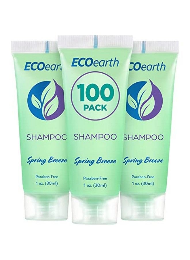EcoEarth Tl Size Hotel Shampoo (1 Fl Oz 100 Pack Spring Breeze) Delight Your Guests With Revitalizing And Refreshing Shampoo For Guest Hospitality Small Size Luxury Shampoo In Bulk