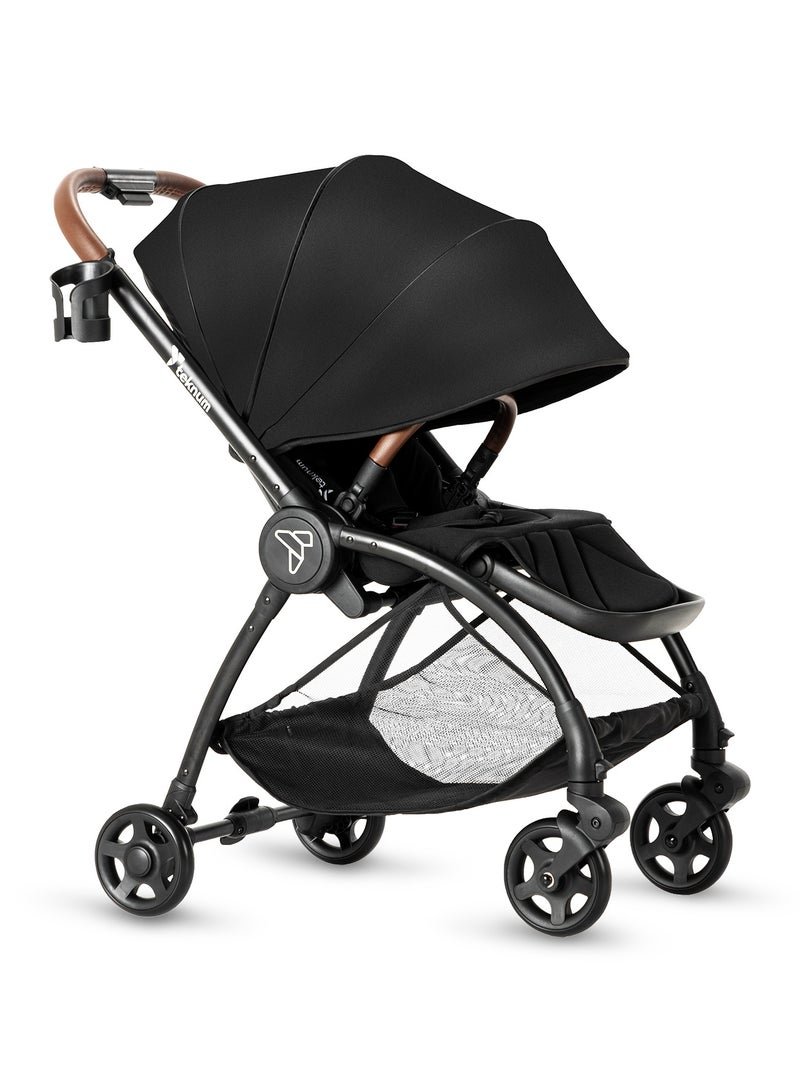 TEKNUM Travel Stroll 2 Stroller With Reversible, Multi Recline Seat - Black