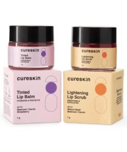Cureskin Lip Scrub And Tinted Lip Balm Combo