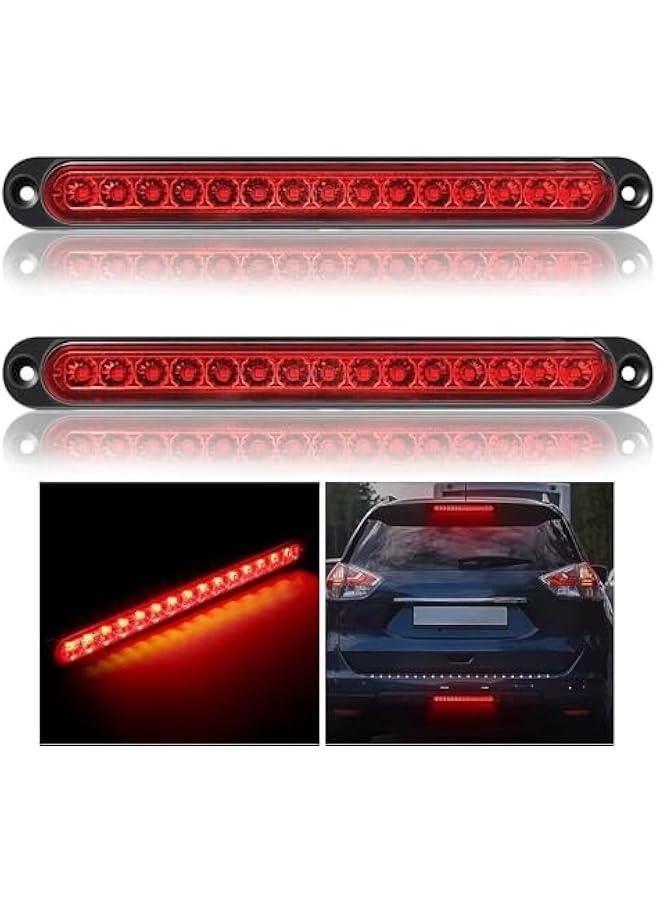 BWSJ 2 Trailer Brake Tail Lights Bar, LED Stop Turn Tail Light Assembly Third Brake Bar Strip Rear Marker Light, Brake Stop Turn Signal Light Assembly for Truck Trailer Bus Van RV ATV Offroad
