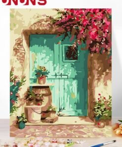 UNUNS Paint by Number For Adults,Beginner Canvas Painting by Numbers Kits With Brushes And Acrylic Paint,40x50cm