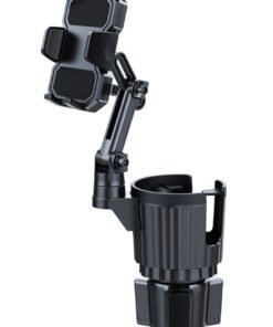 Super ZYouth 2-in-1 Car Cup Holder & Phone Mount – Universal Adjustable Auto Stand with 360° Rotation – Secure Fit for Most Vehicles & Phones