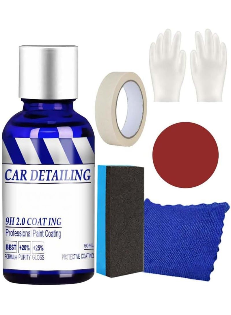 SOLARAE Ceramic Coating for Cars - High Gloss Detailing Kit, Paint Scratch Repair, Water Spot Remover, Anti-scratch Polish Exterior Care Paint Sealant (1 Piece)