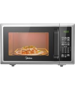 Midea Microwave Oven With Digital Touch Control, 900W Power, Child-Safety-Lock, 10 Power Levels, LED Display With +30s Express Start, Grilling Roasting And Cooking Functions 25 L 900 W EM925A2GU-SL Silver