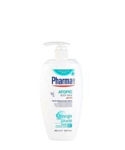 PharmaLine Atopic Body Milk pH 5.5 with Shea Butter  Aloe Vera Omega 3 Hydrating Body Lotion 500ml