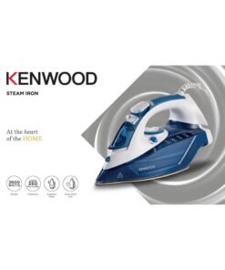 KENWOOD Steam Iron, Ceramic Plate, Auto Shut Off, 140G Steam Shot, Anti Drip, Spray Function, 350 ml 2600 W STP75.000WB Blue
