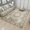 LINGWEI Large Area Rug 200x300cm Washable Non-Slip Carpet Soft Modern & Vintage Design Home Décor Rug