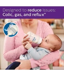 Philips Avent Anti-Colic Baby Bottle 9oz/260ml | 2 Bottles | Slow Flow Teat 1M+ | No.1 Brand Recommended By Moms Worldwide | Clinically Proven To Reduce Colic And Discomfort