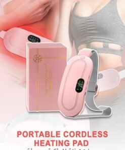 Toshonics Portable Cordless Heating Pad for Menstrual Cramps Relief, Heating Pad for Stomach,Menstrual Heating Pad with 3 Heat Levels and 4 Vibration Massage Modes Portable Electric Fast Heating Belly Wrap Belt