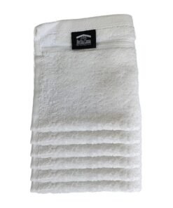 Pearl Coast International 6 Pieces Luxury Face Towel Set 30x30cm 630 GSM Premium Cotton Ultra Soft and Highly Absorbent Expertly Woven for Durability Hotel And Spa Quality Towels White