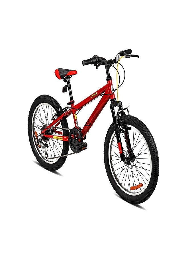 Spartan Cypher MTB Kids Bike | 20 Inch Wheel Size | 7 Speed | Lava Red Color - Image 2