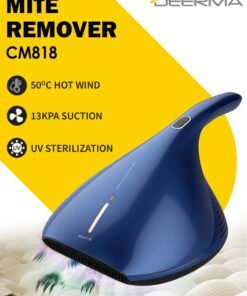 Deerma Lightweight Handheld Dust Mite Vacuum Cleaner Powerful Capacity  with UV Sterilization Controller For Bed & Sofa CM818 Blue 0.2 L 450 kW CM818 Blue