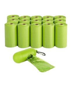 Sharpdo Disposable Diaper Sacks Bags, Diaper Trash Bags with Dispenser, Diaper Disposal Bags for Travel (16 Rolls - 240 Bags)