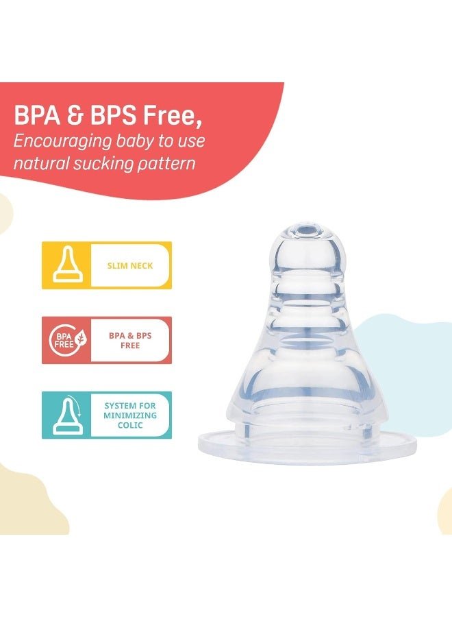 pigeon Peristaltic Nipple LL Y Cut, for 12+ Month Babies, BPS Free, BPA Free - Image 2