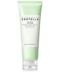 SKIN1004 Madagascar Centella Tea-Trica BHA Foam 4.22 fl.oz, 125ml, Professional Cleansing Care and Relief to Acne-Prone Skin Green