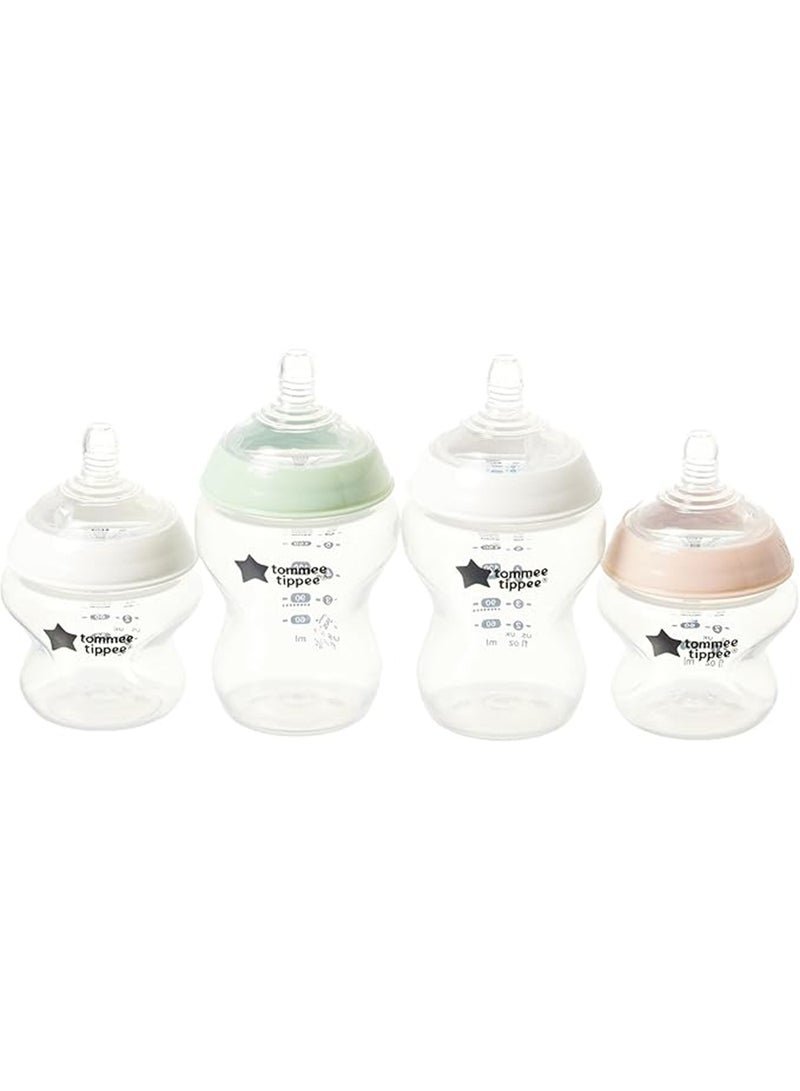 tommee tippee Closer To Nature Newborn Baby Bottle Starter Kit With Anti Colic Valve - Assorted - Image 2