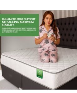 Alternative view of EASELIVING Queen Size Orthopedic Mattress - 20 cm Medium Firm Mattress with Breathable Fabric | Reversible Bonnell Spring Ortho Mattress with Pressure Relief for All Sleepers | 3-Year Warranty (160 x 200 cm)