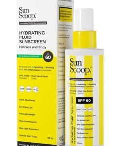 SunScoop Fluid Body Sunscreen Spray Spf 60, No White Cast, Protects From Uva & Uvb Rays, Hybrid, For Dry, Normal And Oily Skin Types 125 Ml (Pack Of 1) Neutral