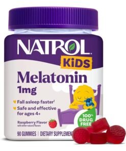 Natrol Melatonin Ages 4+ Raspberry 1 Mg 90 Gummies Packaging May Vary