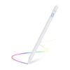 OMAKSS Stylus Pen for Touch Screens Rechargeable 1.2mm Fine Point Active Stylus Pen Smart Pencil Digital Compatible iPad and Most Tablet (White)