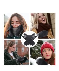 Alternative view of SOLARAE Women Winter Gloves Warm Gloves Windproof Gloves for Women Girls Winter Using Fleece Lined Thick Warm Gloves Gifts