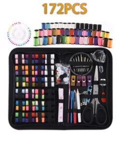 Haidue 172 Pcs Premium Sewing Supplies Mini Sew Kit Black   Needle and Thread Bags With a Plethora of High-end Sewing Supplies  Random Colors  Mini Sewing Sets