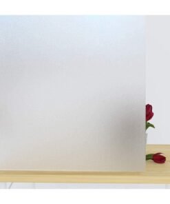 RATSAW Privacy Glass Window Film 45 x 200cm Self Adhesive Frosted Opaque Window Sticker Sunlight Blocker Door Cover ​for Home Office Bathroom