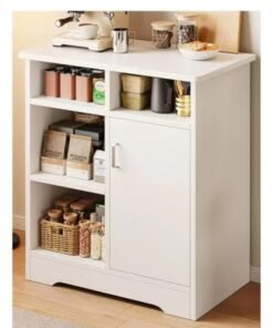 keke Modern Simple Style Natural Finish Sideboard for Living Room and Kitchen