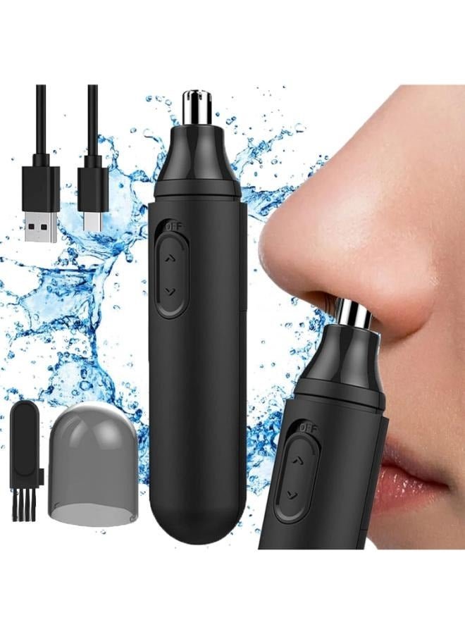 EasyLife Rechargeable Ear and Nose Hair Trimmer for Men Women, USB Electric Waterproof Eyebrow Facial Hair Removal Nose Grooming Garget for Men