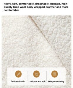 fashionhome Modern Single Sofa Comfy Fluffy Vanity Chair Elegant Furry Makeup Desk Chairs for Bedroom Living Room 47 x 44 x 77 Centimeter - Image 4