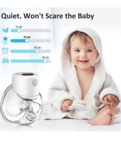 spa luxetique Breast Pump, Electric Breast Pump, Wearable Breast Pump, Hands Free Breast Pump, 2 Mode & 9 Levels, 24mm Flange, 1 Pack