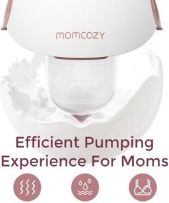Momcozy Breast Pump Hands-Free Mobile Style | M6, Wearable Breastfeeding Pump Ideal Rhythm for More Milk, DoubleFit Flange More Fit & Discreet with 3 Modes & 9 Levels - Image 4