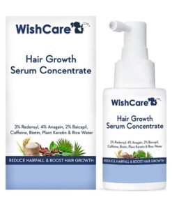 WishCare Hair Growth Serum Concentrate - 3% Redensyl, 4% Anagain, 2% Baicapil, Caffeine, Biotin, Plant Keratin & Rice Water - Hair Growth Serum and Hair growth oil  for Men & Women