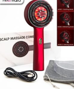 MissTiara Upgrade 2 in 1 Hair Oil Applicator，Electric Hair Brushes for Hair Growth,Hair Oil Applicator Scalp Massager,IPX7 Waterproof Oil Dispenser for Hair
