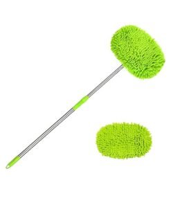 Car wash mop, Car wash brush Kit, Glove mop sponge, long-handled chenille microfiber, Car wash mop Kit Car Care Kit, Scratch-free replacement head, Car RV truck