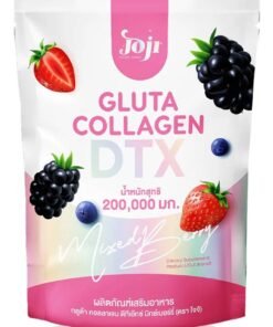 Joji Gluta Collagen DTX – 200,000mg Mixed Berry | Skin Whitening & Detox Supplement | Collagen Glutathione Powder for Radiant Skin