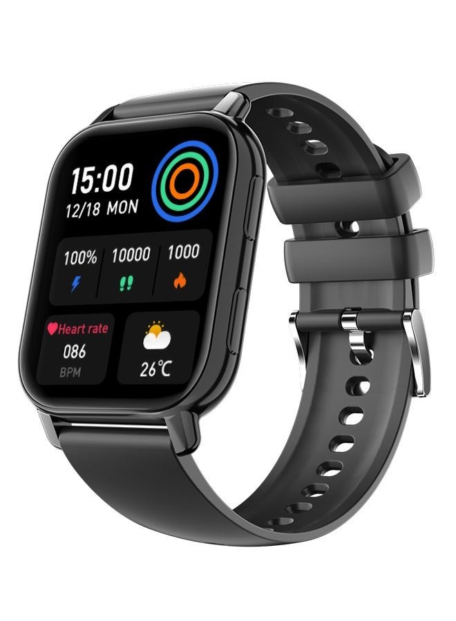 WAPIK Korean Brand P5S Smart Watch,Business Smartwatch,Waterproof Fitness Watch, Bluetooth Calling,Smart watch for Men, Zinc Alloy Vacuum Plating, Heart Rate Monitoring,Smart watch for women,Kids Smart Watch, Black