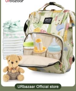 QIXITU Baby Diaper Bag Backpack - Baby Bag for Boys and Girls, Diaper Backpack - Large Diaper Bags for Travel - Baby Gifts & Bath Search Log - Newborn Essentials & Supplies for Mom