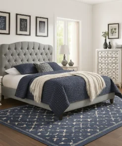Diamond Tufted Bed