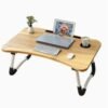 Foldable Laptop Table With Cup Holder Multicolour. 60 X 40cm