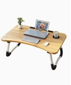 Foldable Laptop Table With Cup Holder Multicolour. 60 X 40cm