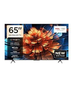 TCL Television 65 Inch Smart TV 4K QD-Mini LED Colorful Quantum Crystal HDR 10+ Gaming Google TV, 144Hz Native Refresh Rate, ONKYO 2.1 Hi-Fi, Dolby Atmos, AI Mode, (2025 Model) 65Q6C black