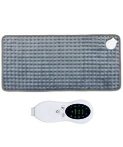 PENG GENERAL Heating Pad Heat Electric Blanket 12in x 24in Heating Pad Soft Flannel Grey