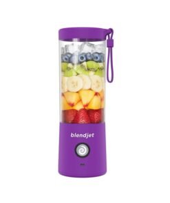 blendjet V2 Portable Blender Smoothie Maker, Personal Blender, Fruit Blender, Leak Proof Juicer, BPA-Free 475ml 200W Sports Bottle, USB-C Rechargeable, Ice Crusher With Stainless Steel Blades 475 ml 200 W BJ-V2X-Purple Purple