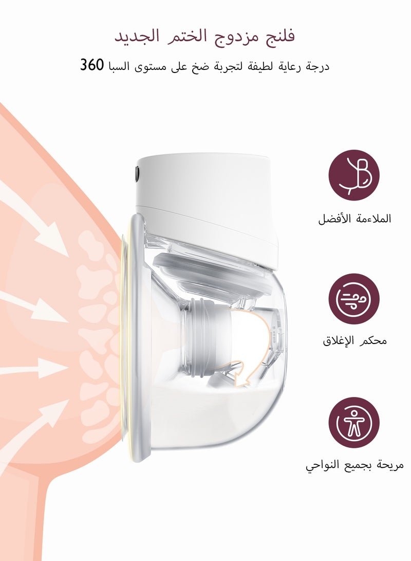 Momcozy S12 Pro Double Breast Pump Electric, Portable, Smart Display, 3 Modes, And 9 Levels - Pack Of 2 - Image 3