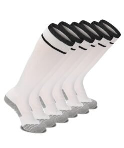 SKY WING Unisex Athletic Knee High Breathable Compression Solid Tube Soccer Football Sport Socks 1/2/3/4 Pairs for Youth Adult