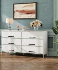 ZCM-HAPPY Dressing Storage Model with 6 Drawers For Home inside Room 59.8" inch White Color