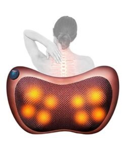 Multifuction Massage Pillow with 8 Massager Heads Heater Neck Shoulder Body Electric Massager Home, Office, Car, Bed Use