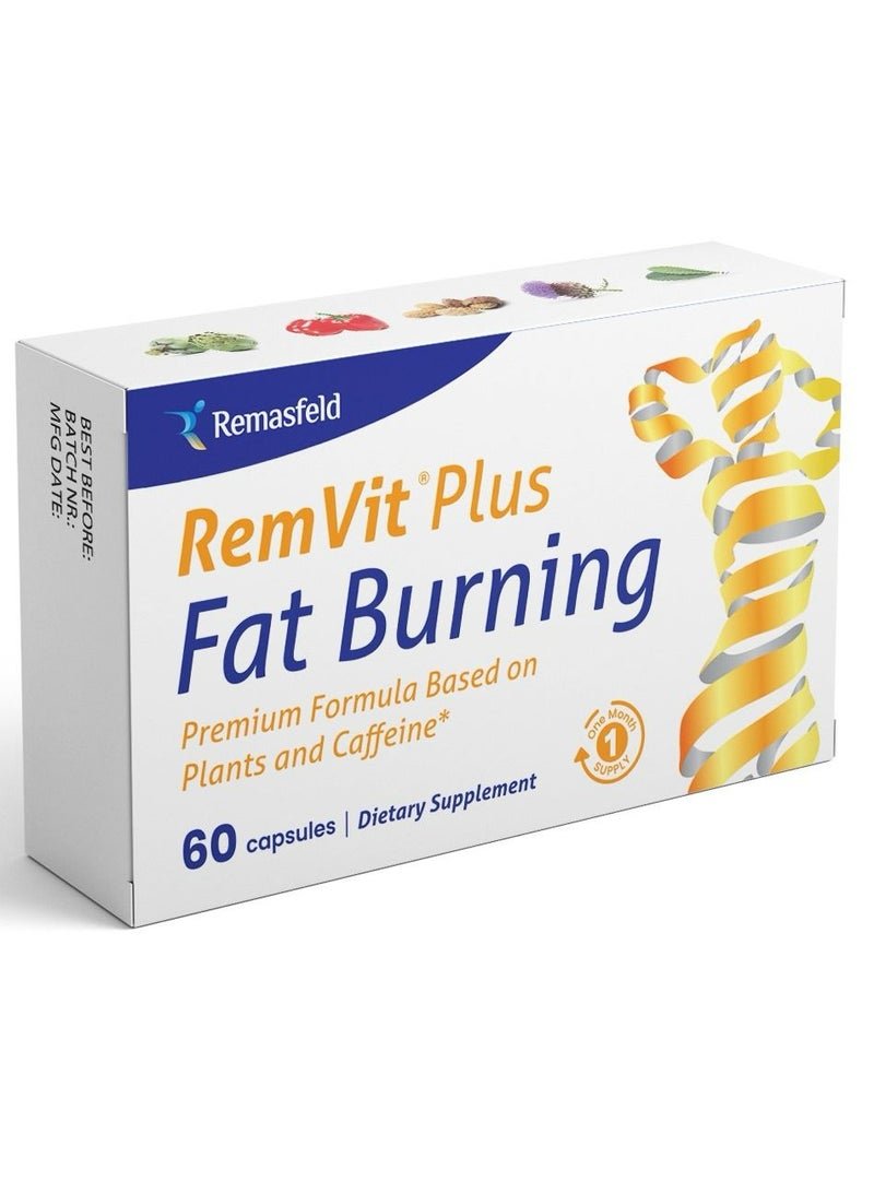 Remasfeld Remvit Plus Fat Burning High Potency Natural Ingredients Artichoke Kola Nut Mate And Caffeine